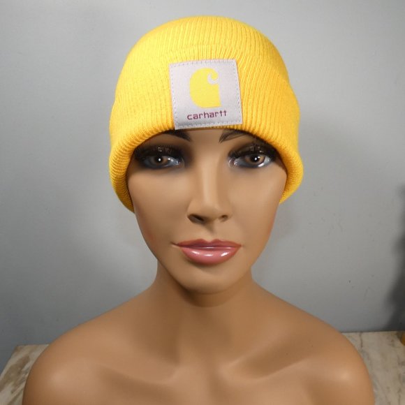 Carhartt Adjustable Knit Cap Beanie Golden Yellow - Picture 6 of 6